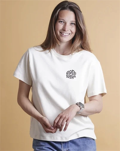 Elsk - Balance Womans Interlock T-Shirt - Off White 